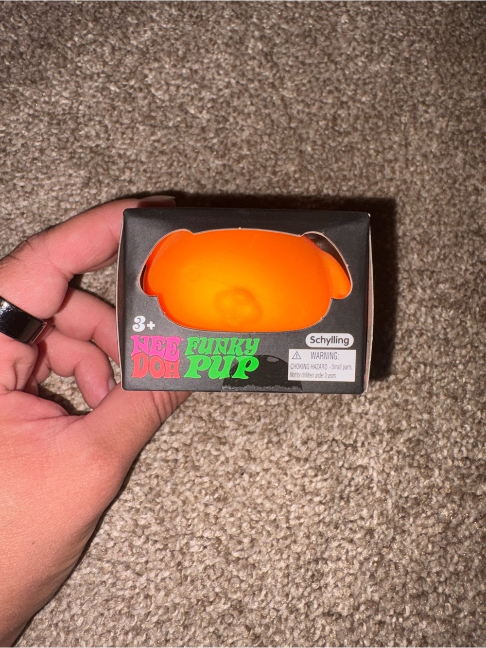 Orange Funky Pup NeeDoh Stress Toy